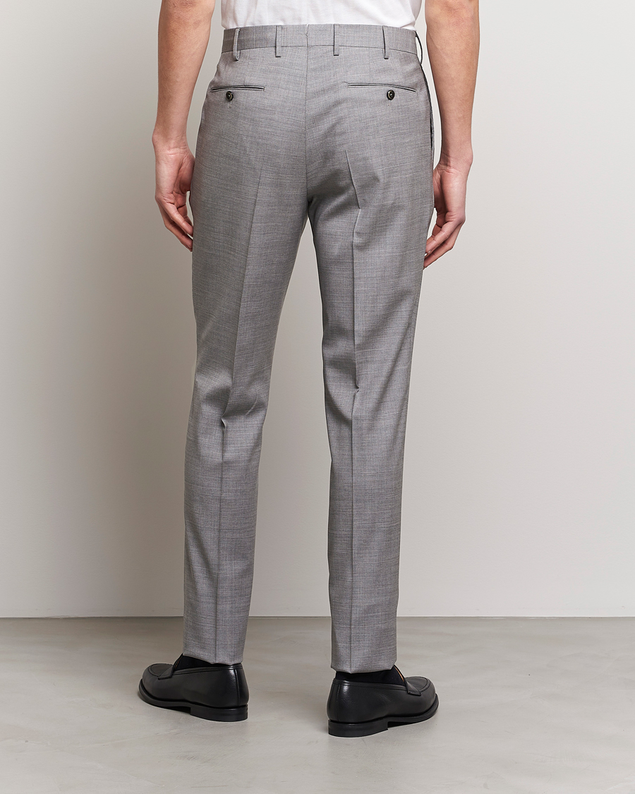 Uomini | Pantaloni | PT01 | Gentleman Fit Wool Trousers Light Grey