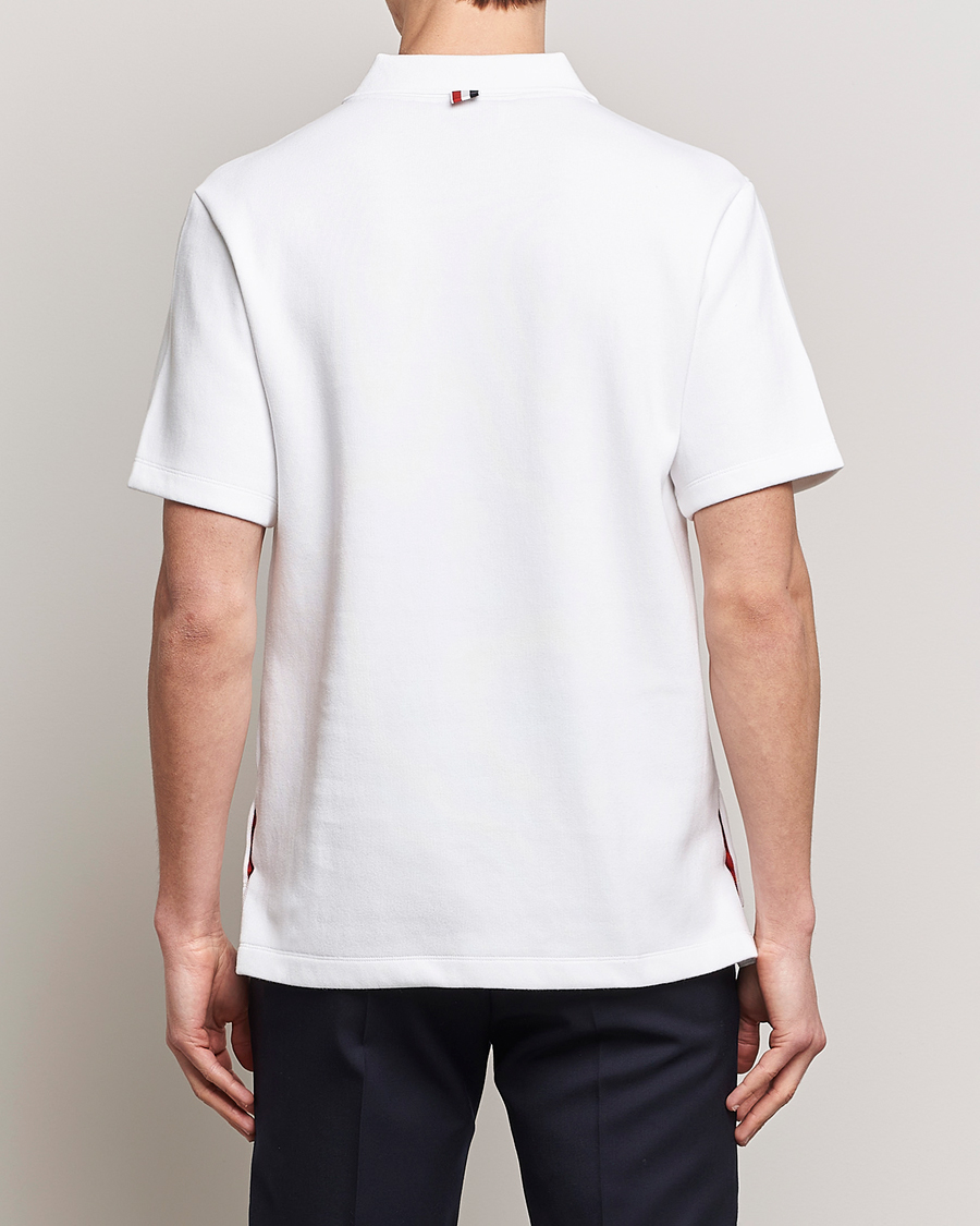 Uomini | Polo | Thom Browne | Short Sleeve Pocket Polo White