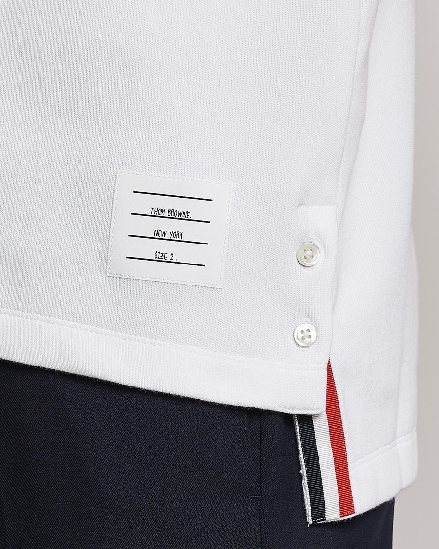 Uomini | Polo | Thom Browne | Short Sleeve Pocket Polo White