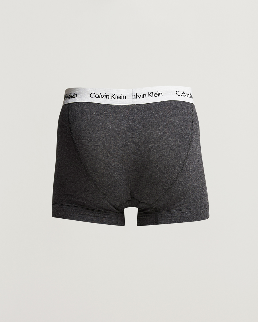 Uomini | Biancheria intima | Calvin Klein | Cotton Stretch Trunk 3-Pack Charcoal/Yellow/Green