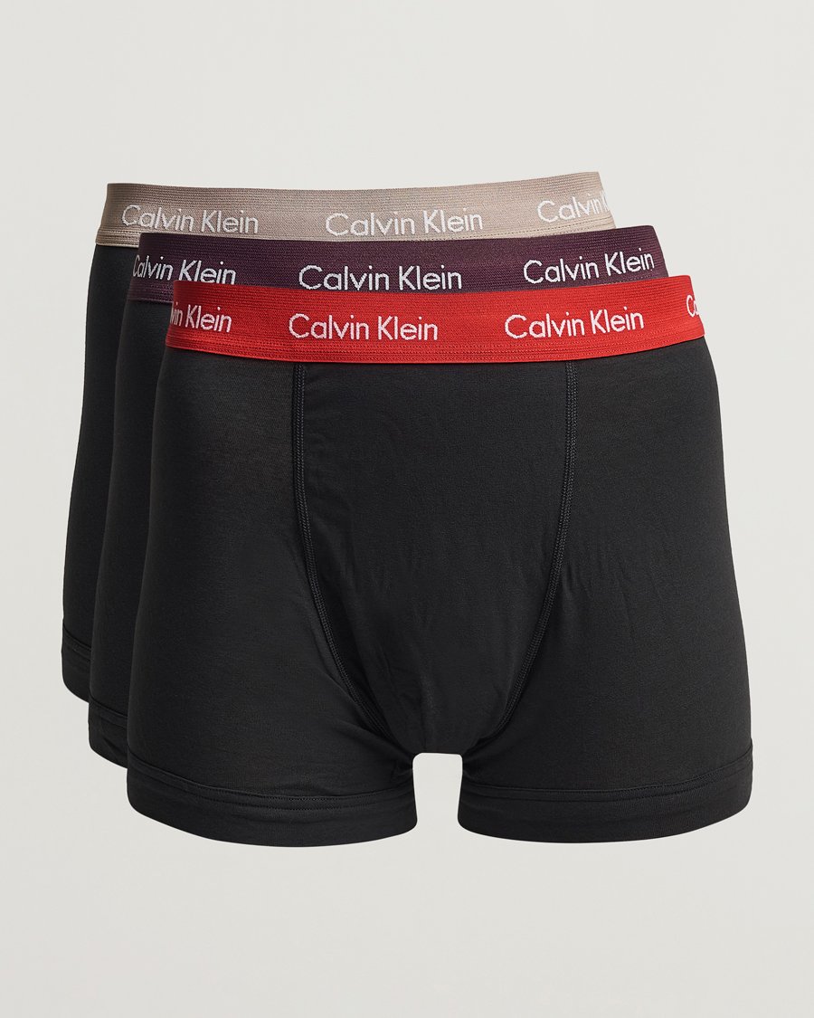 Uomini | Biancheria intima | Calvin Klein | Cotton Stretch Trunk 3-Pack Black