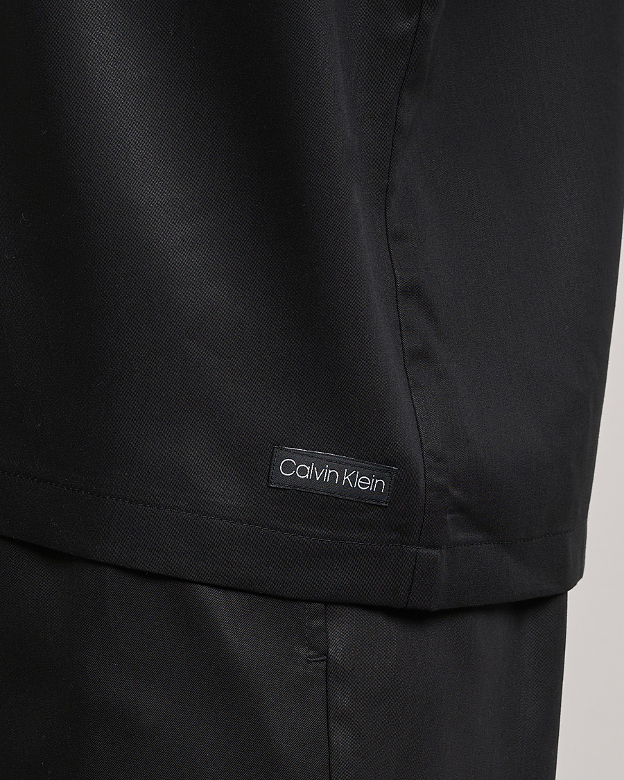 Uomini | Camicie | Calvin Klein | Lyocell Short Sleeve Loungewear Shirt Black