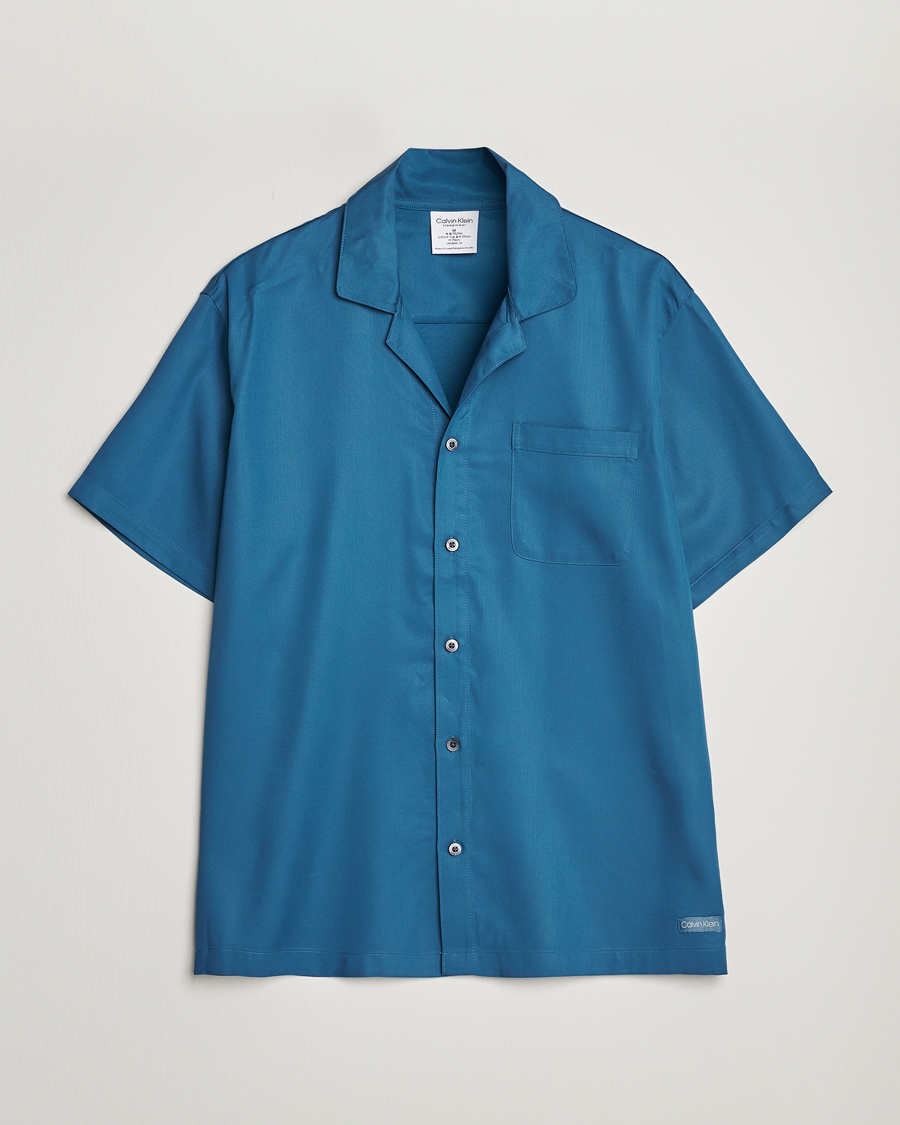 Uomini | Camicie | Calvin Klein | Lyocell Short Sleeve Loungewear Shirt Midnight