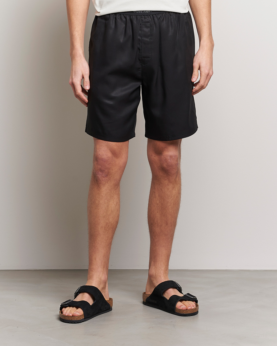 Uomini | Pantaloncini | Calvin Klein | Lyocell Loungewear Shorts Black