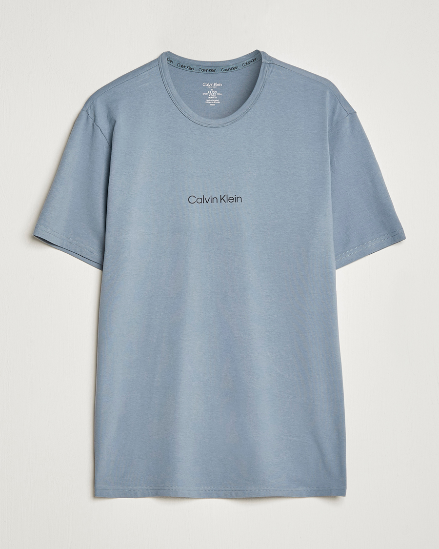 Uomini | T-shirt | Calvin Klein | Logo Crew Neck Loungewear T-Shirt Beloved Blue