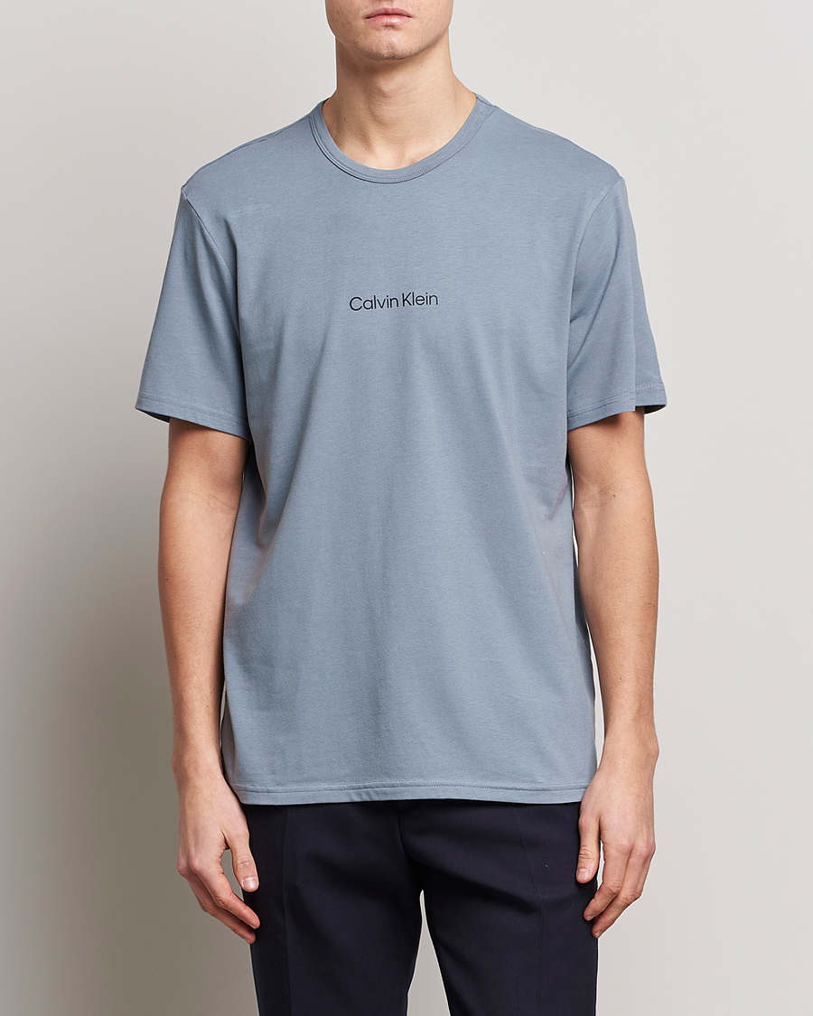 Uomini | T-shirt | Calvin Klein | Logo Crew Neck Loungewear T-Shirt Beloved Blue