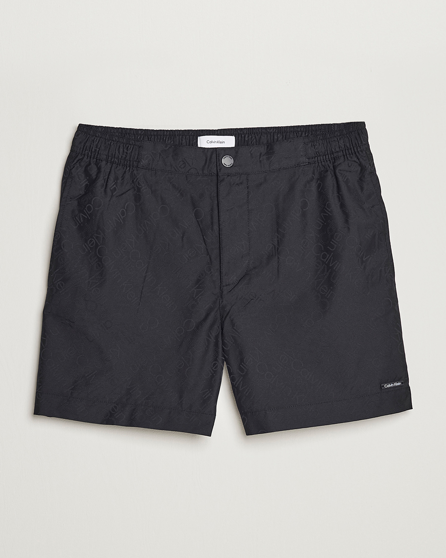 Uomini | Costumi da bagno | Calvin Klein | Tailored Monogram Swimshorts Black