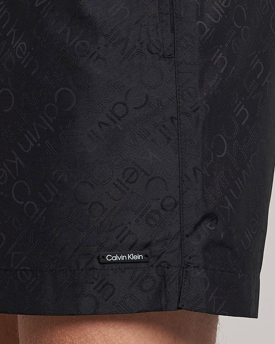 Uomini | Costumi da bagno | Calvin Klein | Tailored Monogram Swimshorts Black