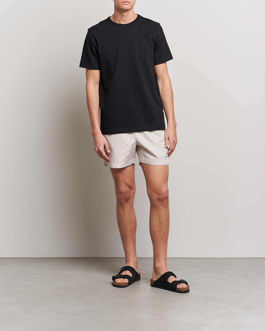 Uomini | Costumi da bagno | Calvin Klein | Logo Drawstring Swimshorts Stony Beige