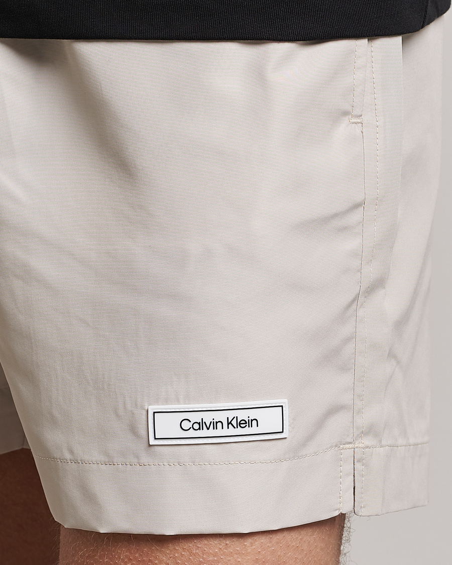 Uomini | Costumi da bagno | Calvin Klein | Logo Drawstring Swimshorts Stony Beige
