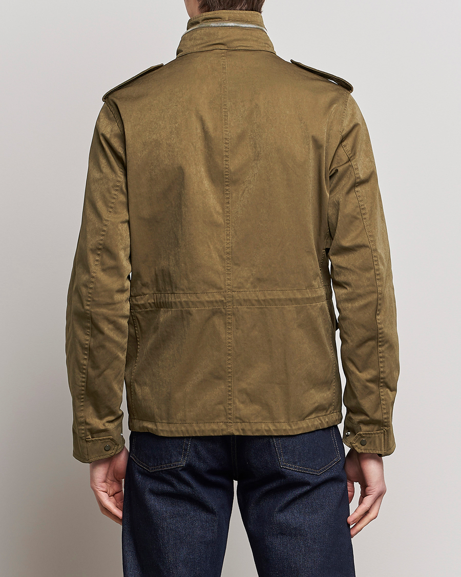 Uomini | Giacche | Ten c | 9 oz OJJ Piece Dyed Short Field Jacket Olive