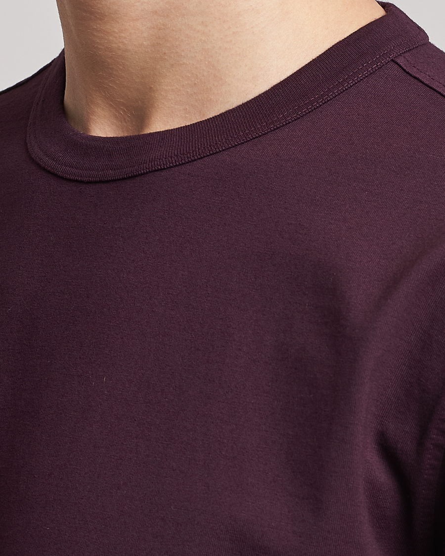 Uomini | T-shirt | Ten c | Garment Dyed Cotton Jersey T-Shirt Blackberry