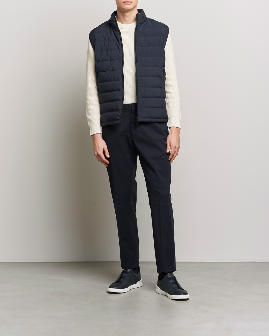 Uomini | Gilet | Zegna | Stratos Padded Gilet Navy