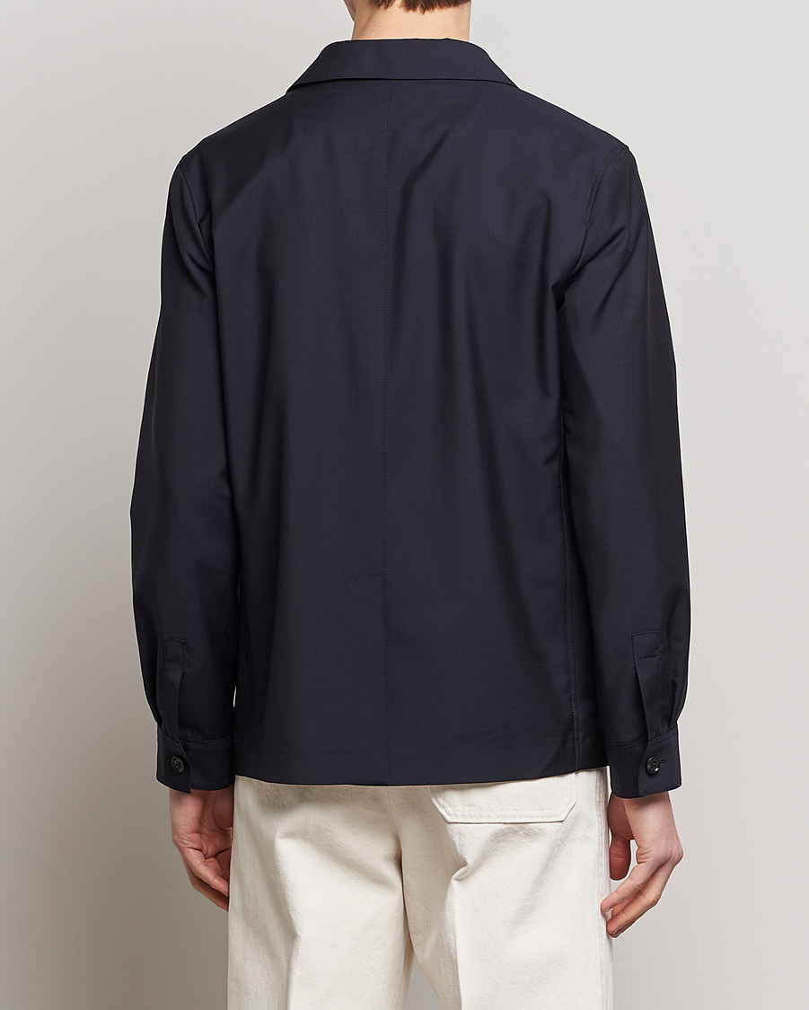 Uomini | Giacche | Zegna | Wool/Mohair Chore Jacket Navy