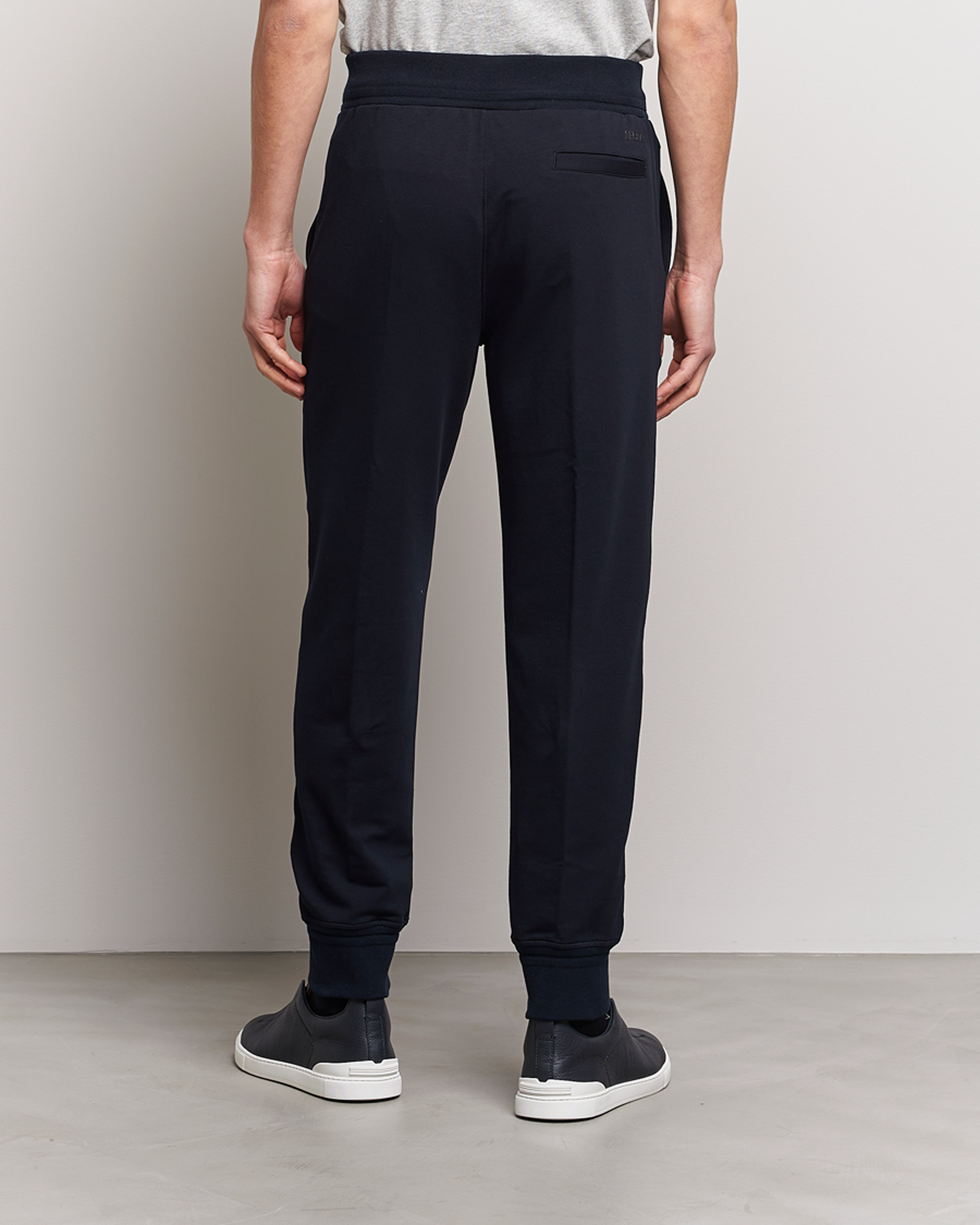 Uomini | Pantaloni | Zegna | Cotton Stretch Joggers Navy