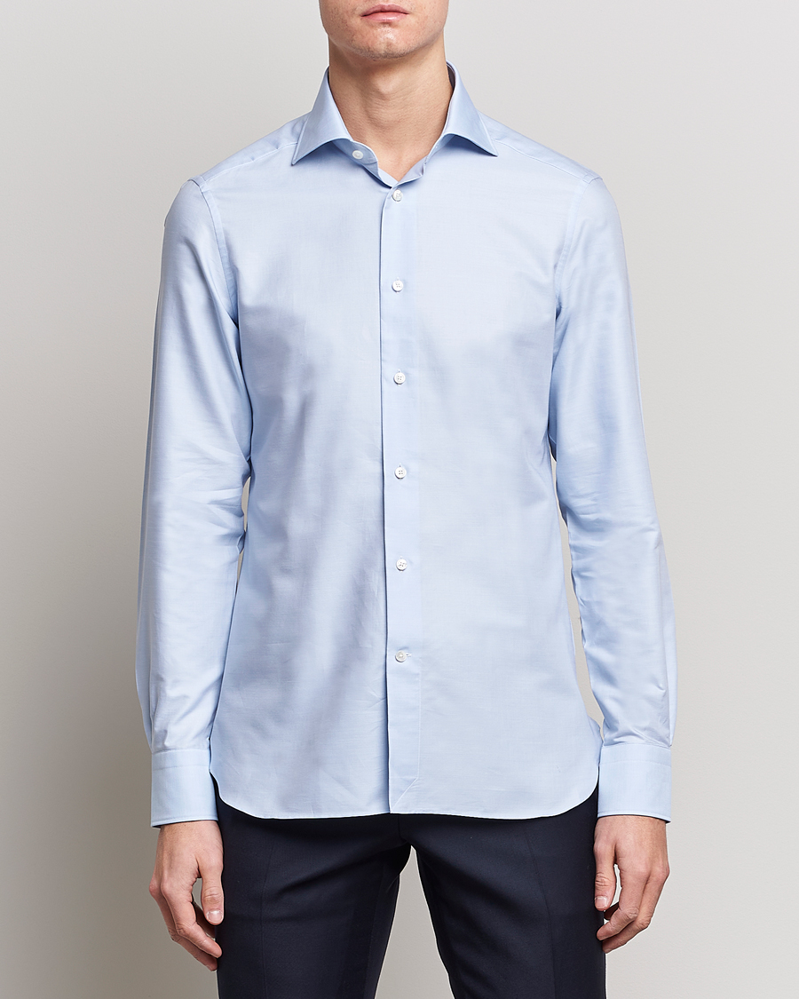 Uomini | Camicie | Zegna | Slim Fit Trofeo Dress Shirt Light Blue