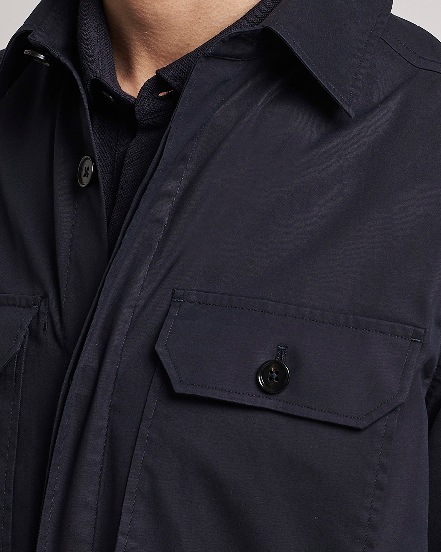 Uomini | Camicie | Zegna | Premium Cotton Overshirt Navy