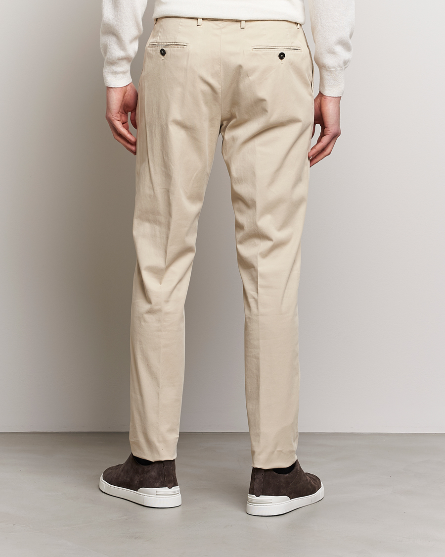 Uomini | Pantaloni | Zegna | Slim Fit Premium Cotton Chinos Off White
