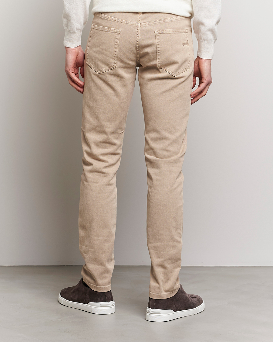 Uomini | Pantaloni | Zegna | Slim Fit Dyed 5-Pocket Pants Brown
