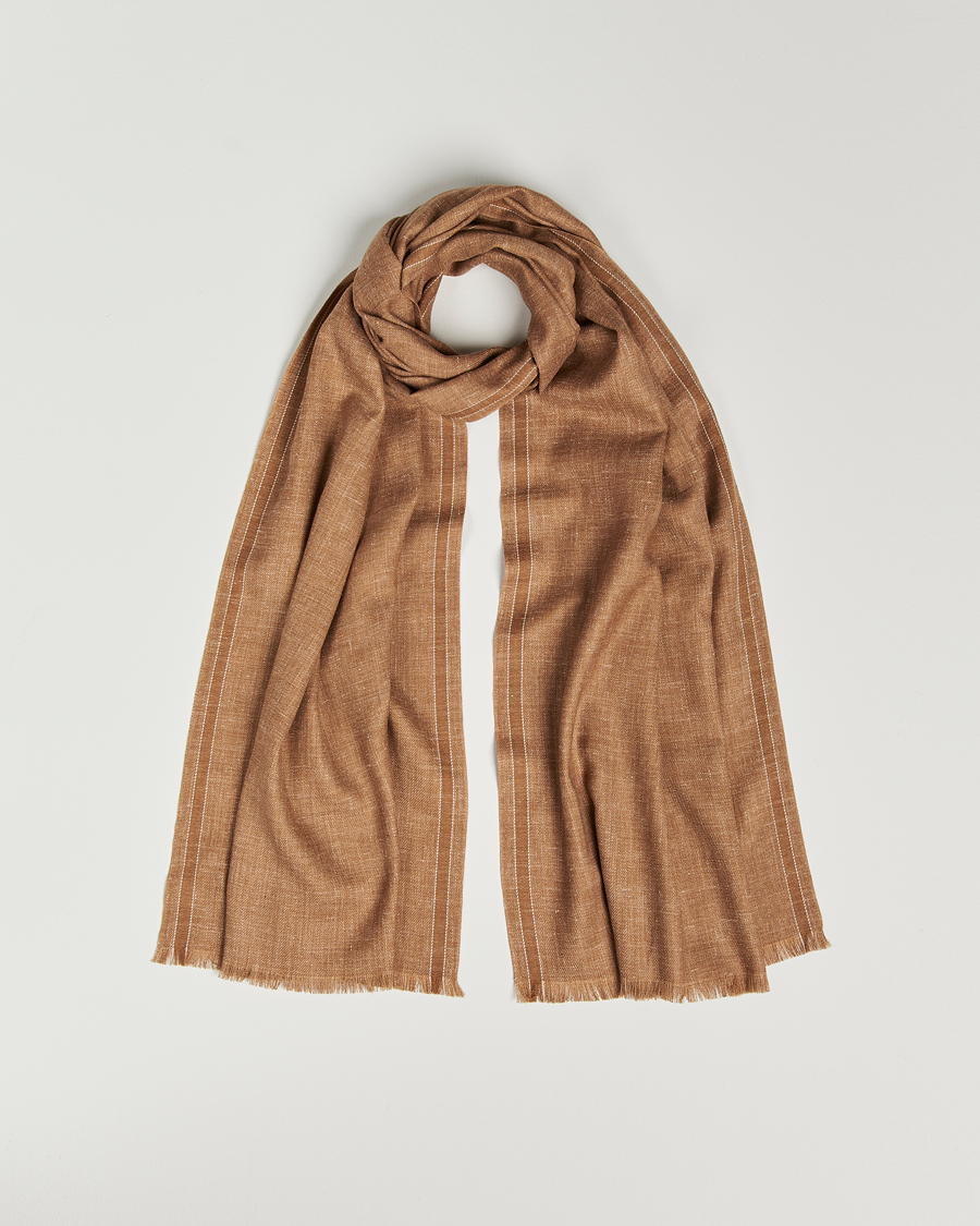 Uomini | Zegna Oasi Cashmere/Linen Scarf Beige | Zegna | Oasi Cashmere/Linen Scarf Beige