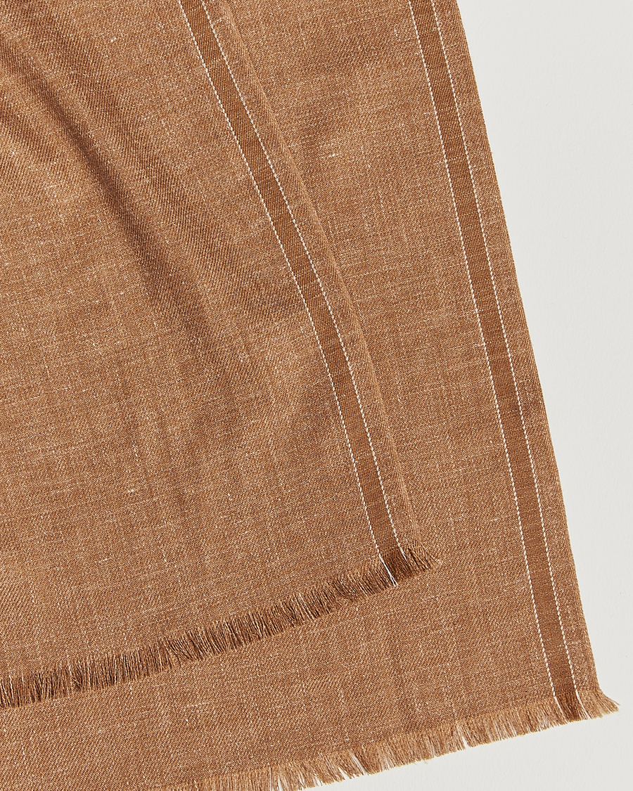 Uomini | Zegna Oasi Cashmere/Linen Scarf Beige | Zegna | Oasi Cashmere/Linen Scarf Beige