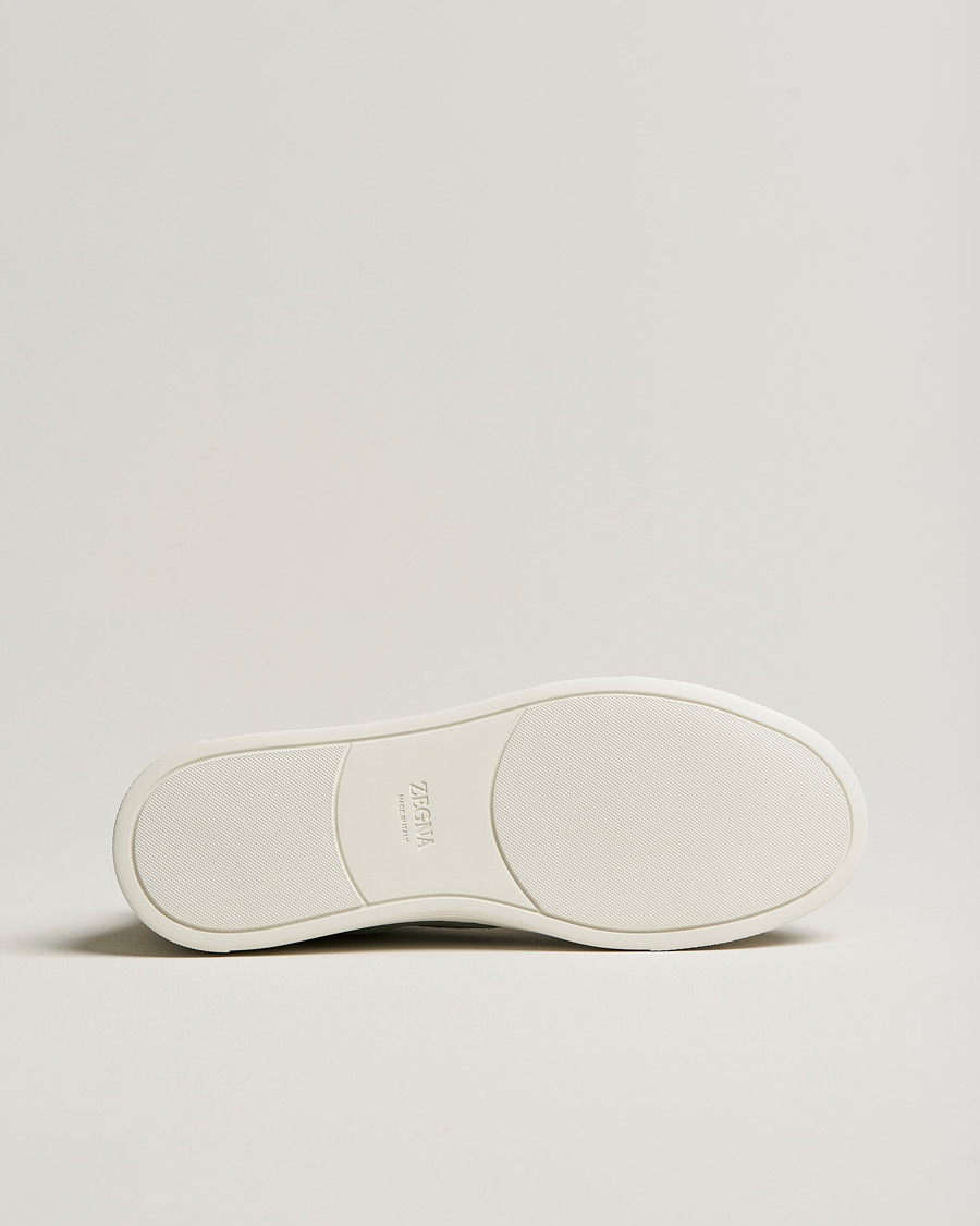 Uomini | Zegna Triple Stitch Sneakers Olive Suede | Zegna | Triple Stitch Sneakers Olive Suede