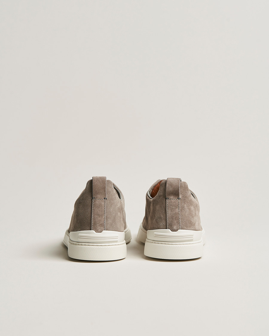 Uomini | Zegna Triple Stitch Sneakers Grey Suede | Zegna | Triple Stitch Sneakers Grey Suede