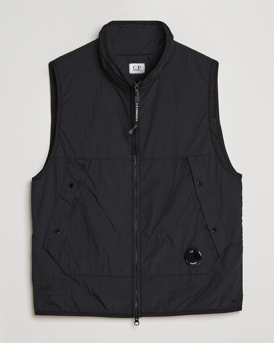 Uomini | C.P. Company Polartek G.D.P.Nylon Vest Black | C.P. Company | Polartek G.D.P.Nylon Vest Black