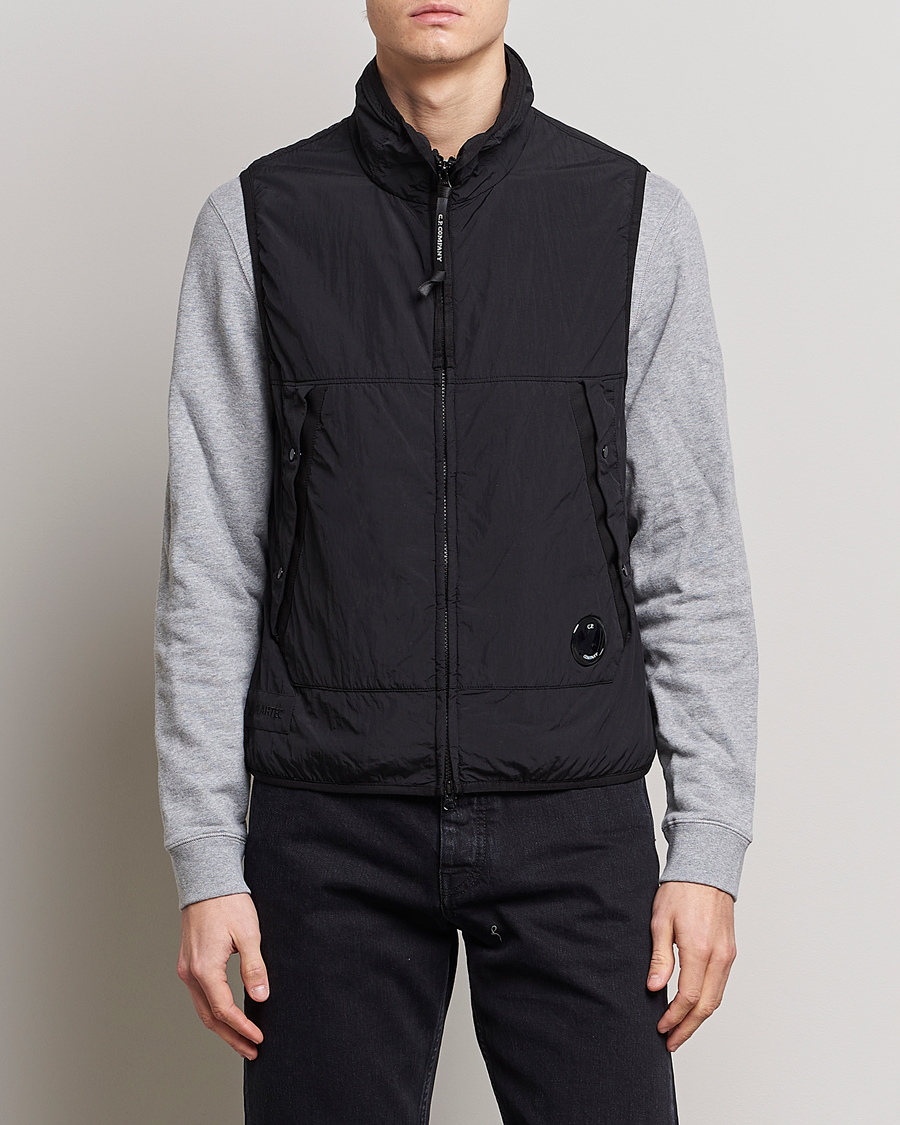 Uomini | C.P. Company Polartek G.D.P.Nylon Vest Black | C.P. Company | Polartek G.D.P.Nylon Vest Black