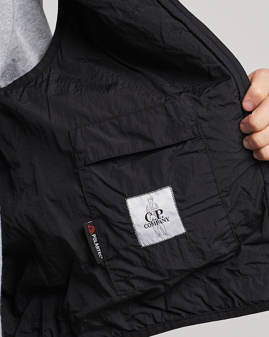 Uomini | C.P. Company Polartek G.D.P.Nylon Vest Black | C.P. Company | Polartek G.D.P.Nylon Vest Black