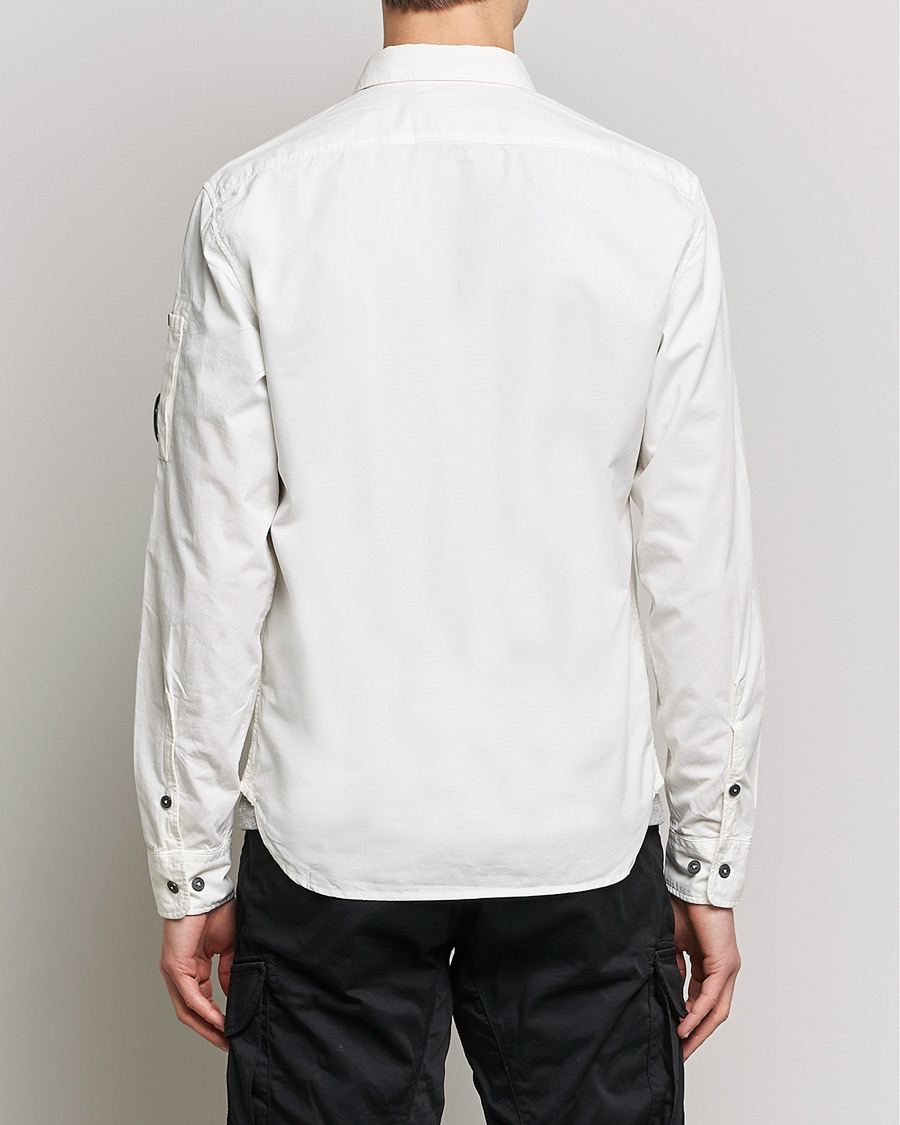 Uomini | Camicie | C.P. Company | Garment Dyed Gabardine Shirt Jacket White
