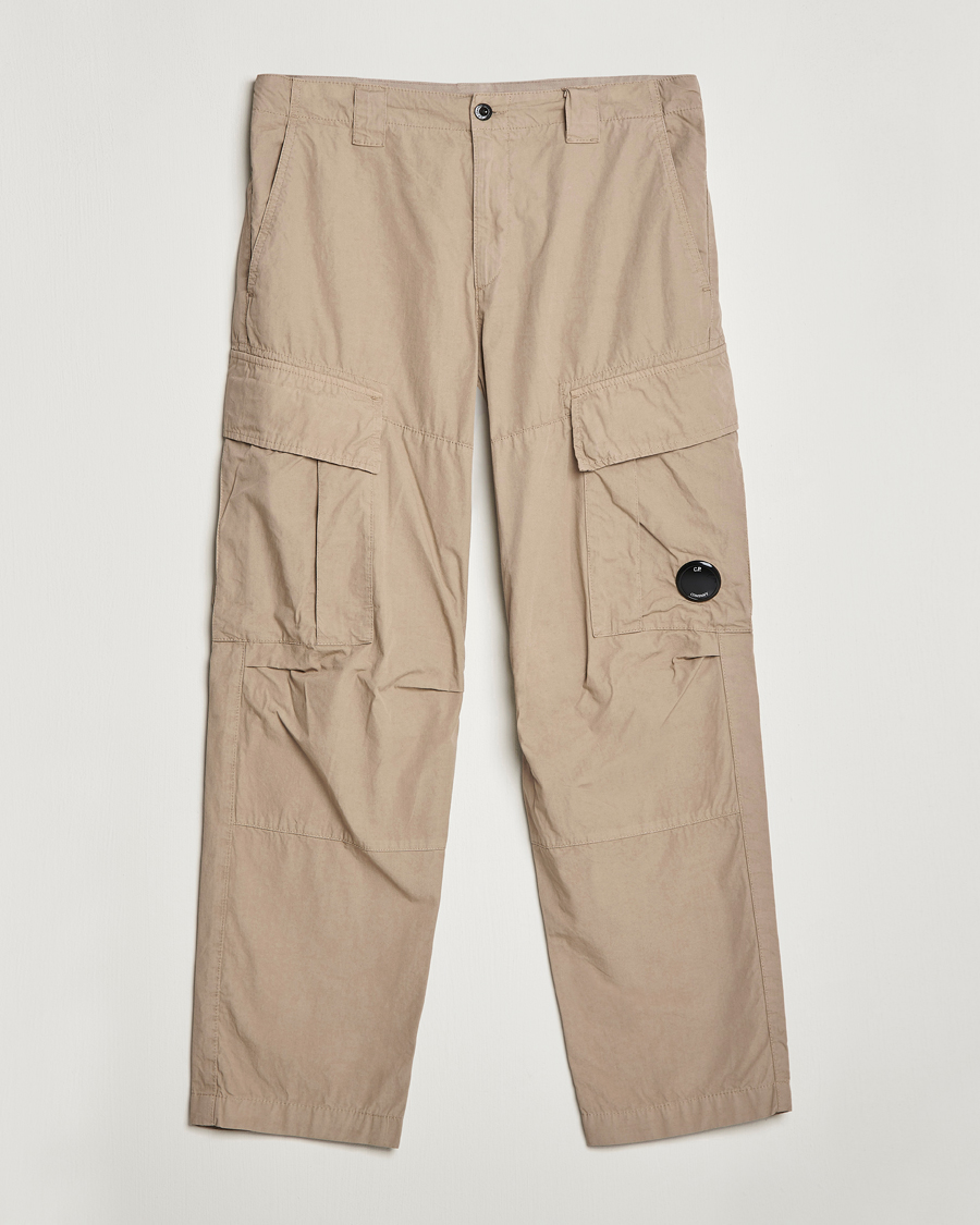 Uomini | Pantaloni | C.P. Company | Microreps No Peach Loose Fit Cargo Pants Sand