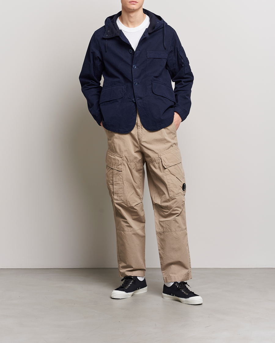 Uomini | Pantaloni | C.P. Company | Microreps No Peach Loose Fit Cargo Pants Sand