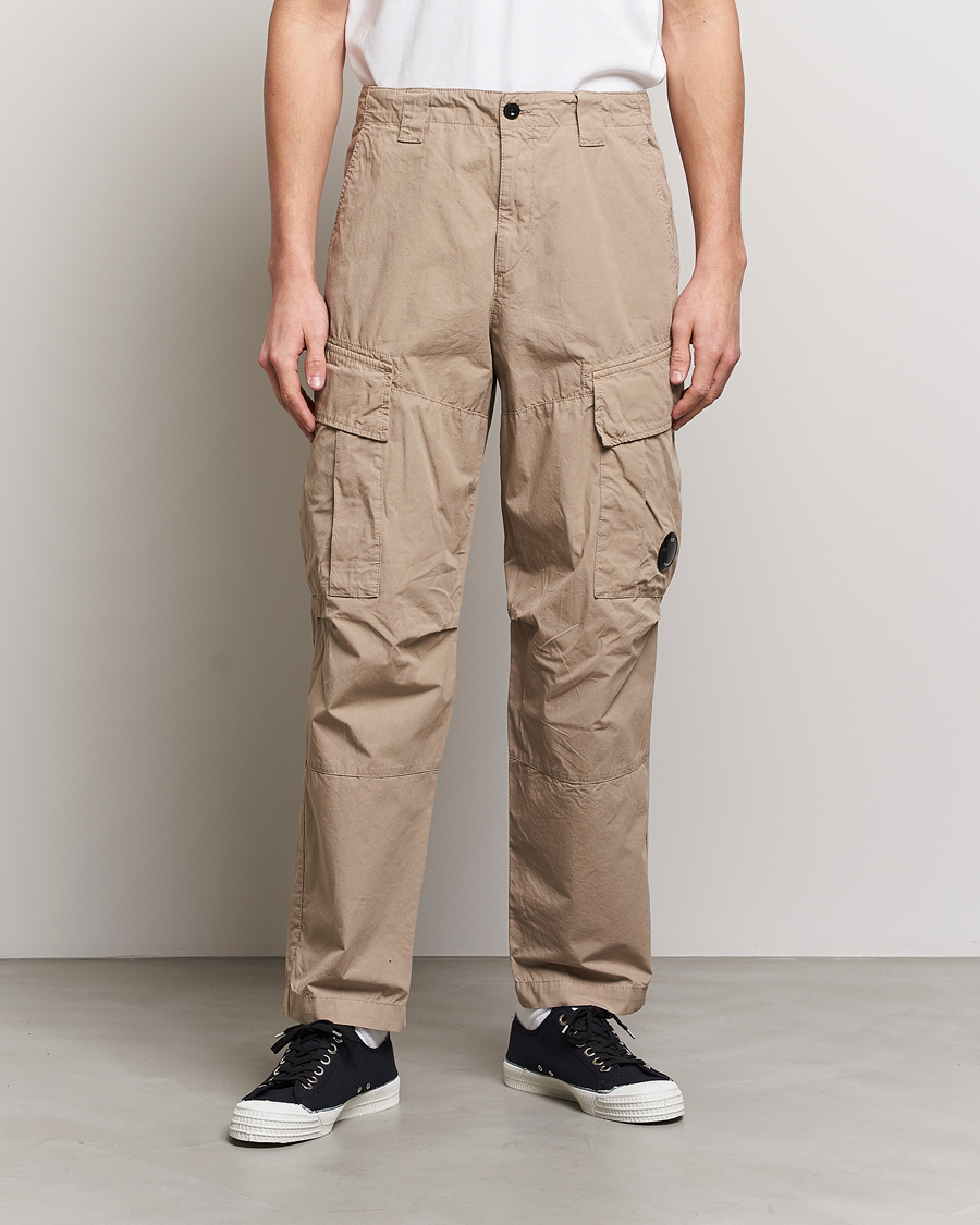 Uomini | Pantaloni | C.P. Company | Microreps No Peach Loose Fit Cargo Pants Sand