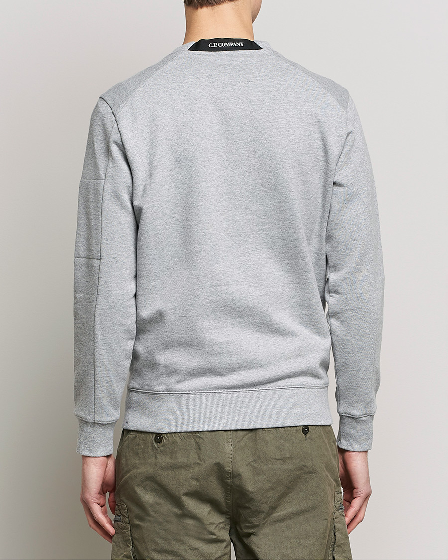 Uomini | Maglieria | C.P. Company | Diagonal Raised Fleece Lens Sweatshirt Grey