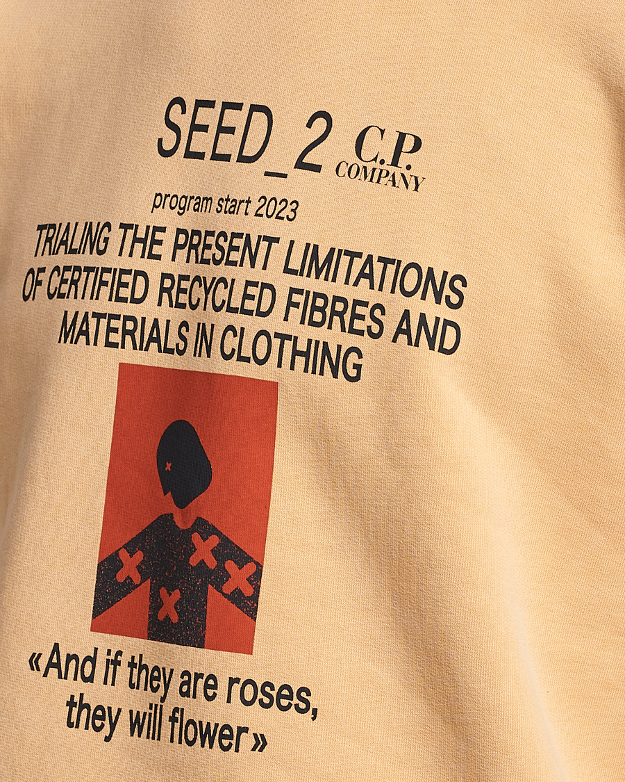 Uomini | Maglieria | C.P. Company | Recycled Cotton Sweatshirt Orange