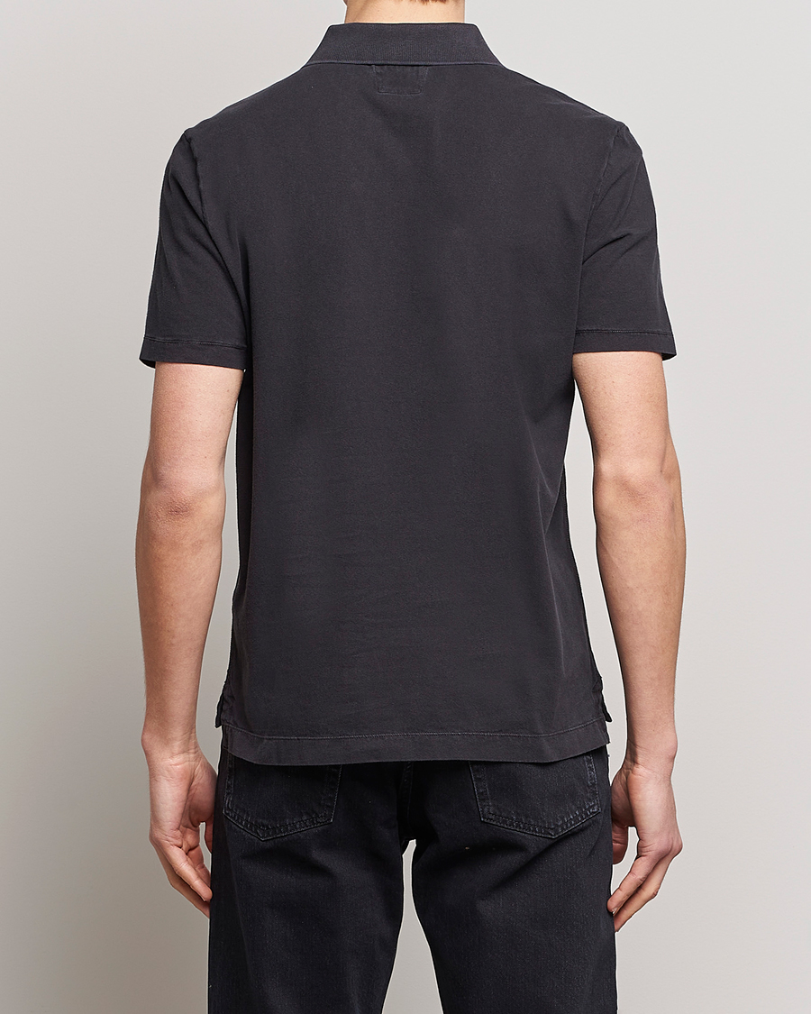 Uomini | Polo | C.P. Company | Old Dyed Cotton Jersey Polo Black