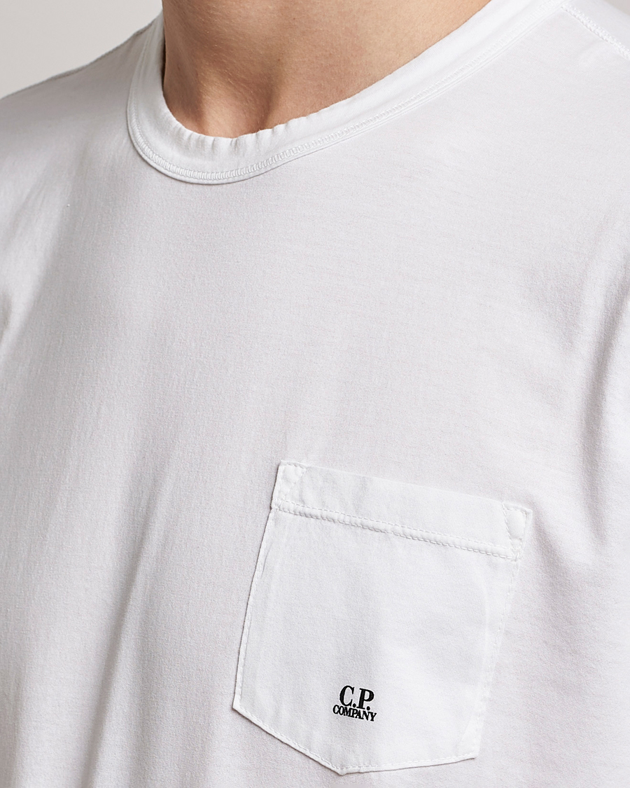 Uomini | T-shirt | C.P. Company | Mercerized Cotton Pocket T-Shirt White