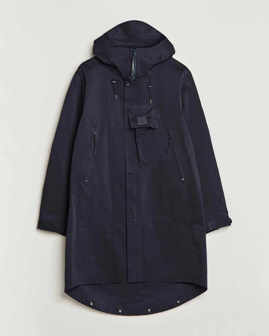 Uomini | Giacche | C.P. Company | Metropolis A.A.C. Water resistant Long Jacket Navy