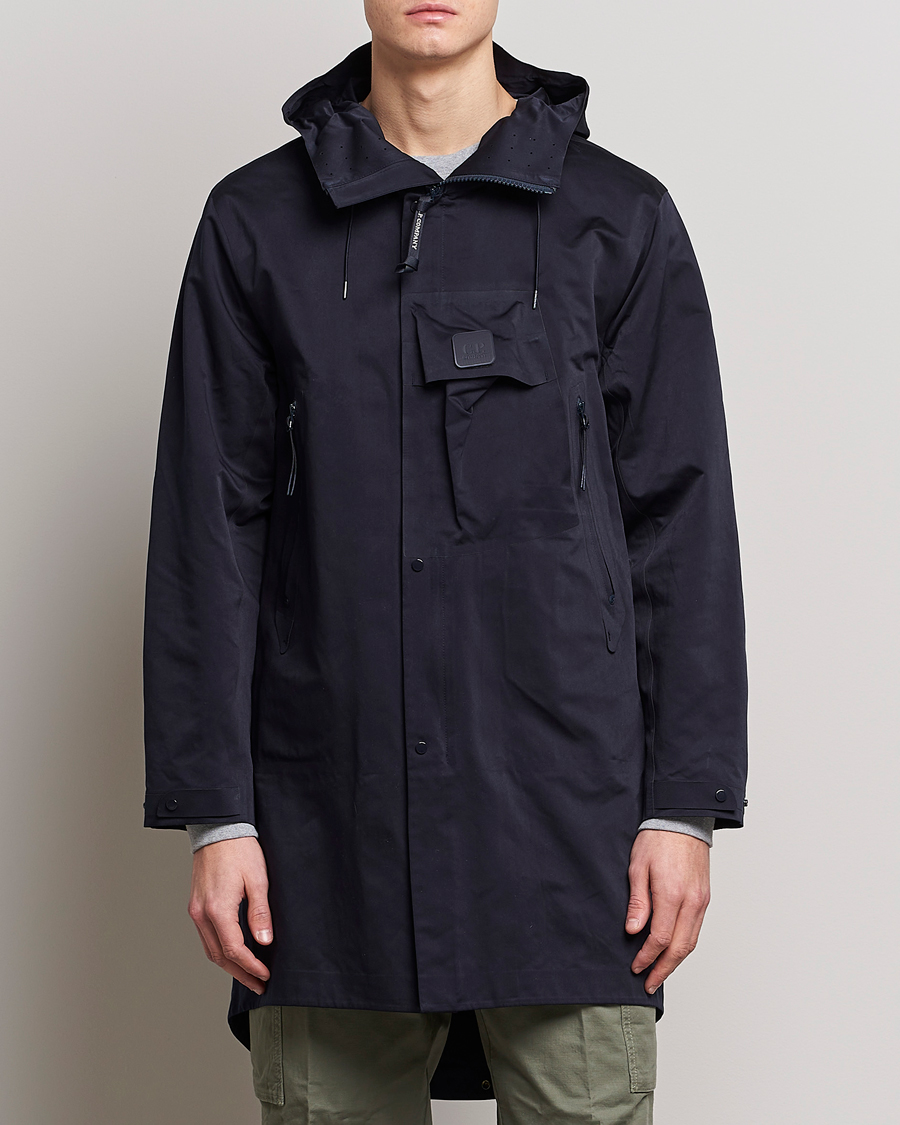 Uomini | Giacche | C.P. Company | Metropolis A.A.C. Water resistant Long Jacket Navy