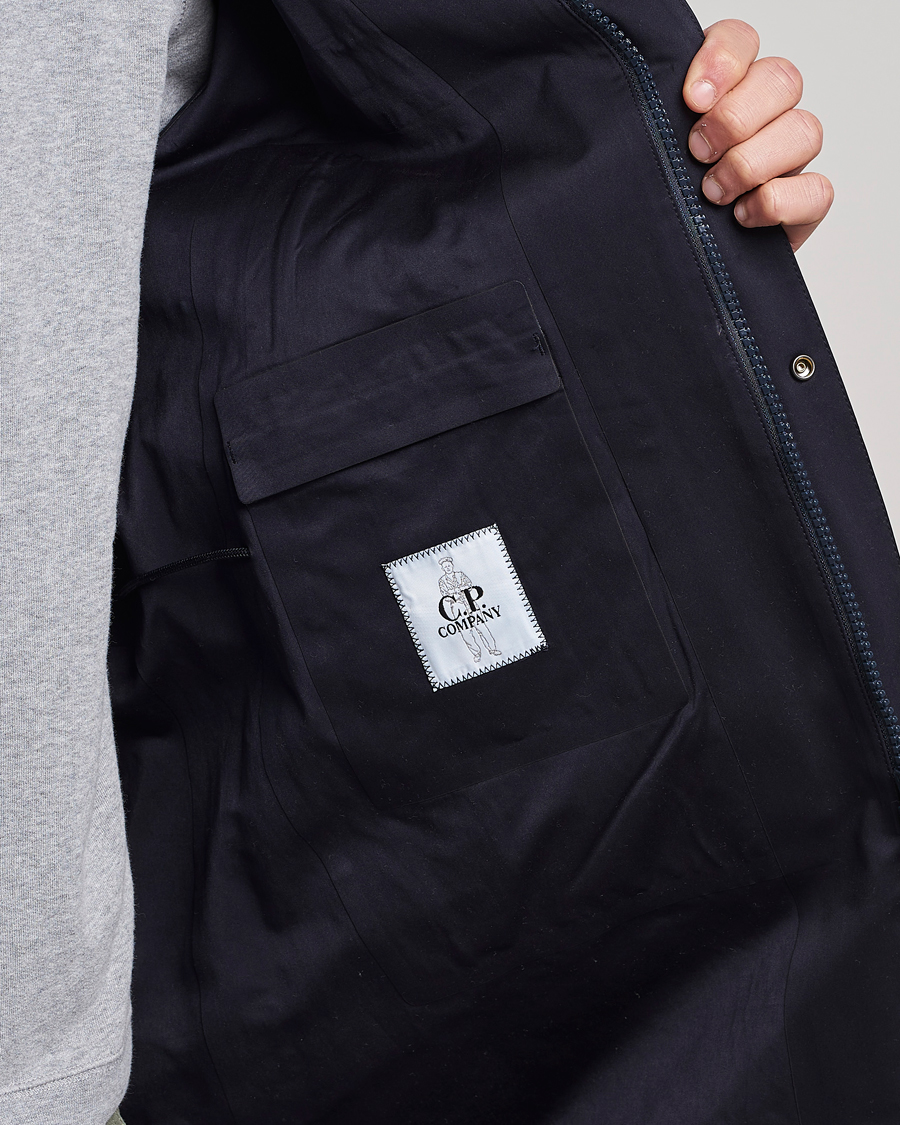 Uomini | Giacche | C.P. Company | Metropolis A.A.C. Water resistant Long Jacket Navy