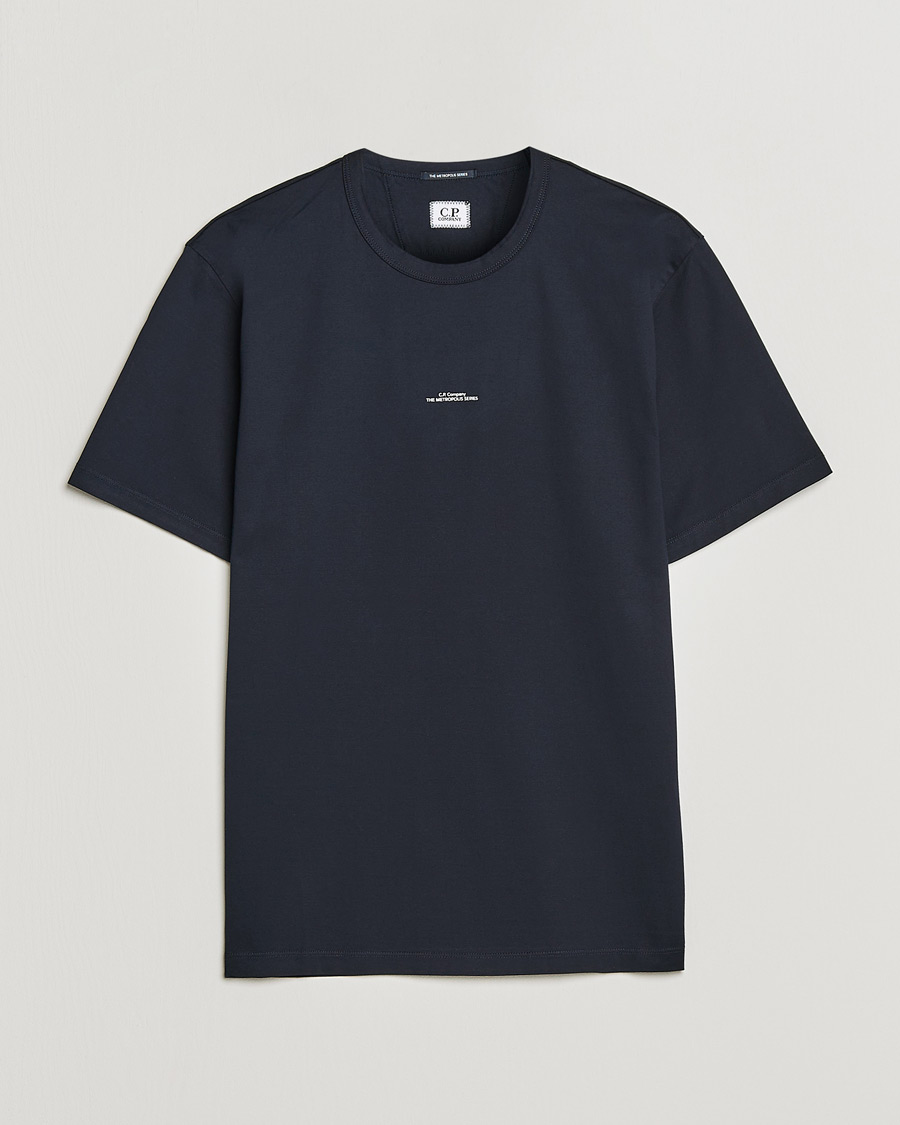 Uomini | T-shirt | C.P. Company | Metropolis Mercerized Jersey T-Shirt Navy