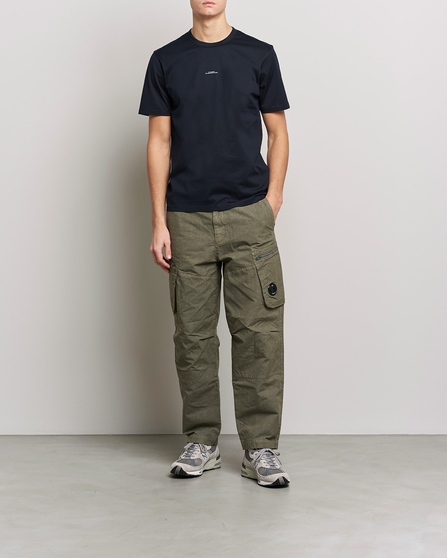Uomini | T-shirt | C.P. Company | Metropolis Mercerized Jersey T-Shirt Navy