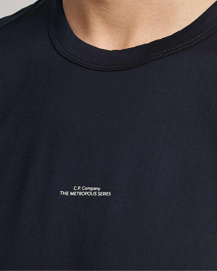 Uomini | T-shirt | C.P. Company | Metropolis Mercerized Jersey T-Shirt Navy