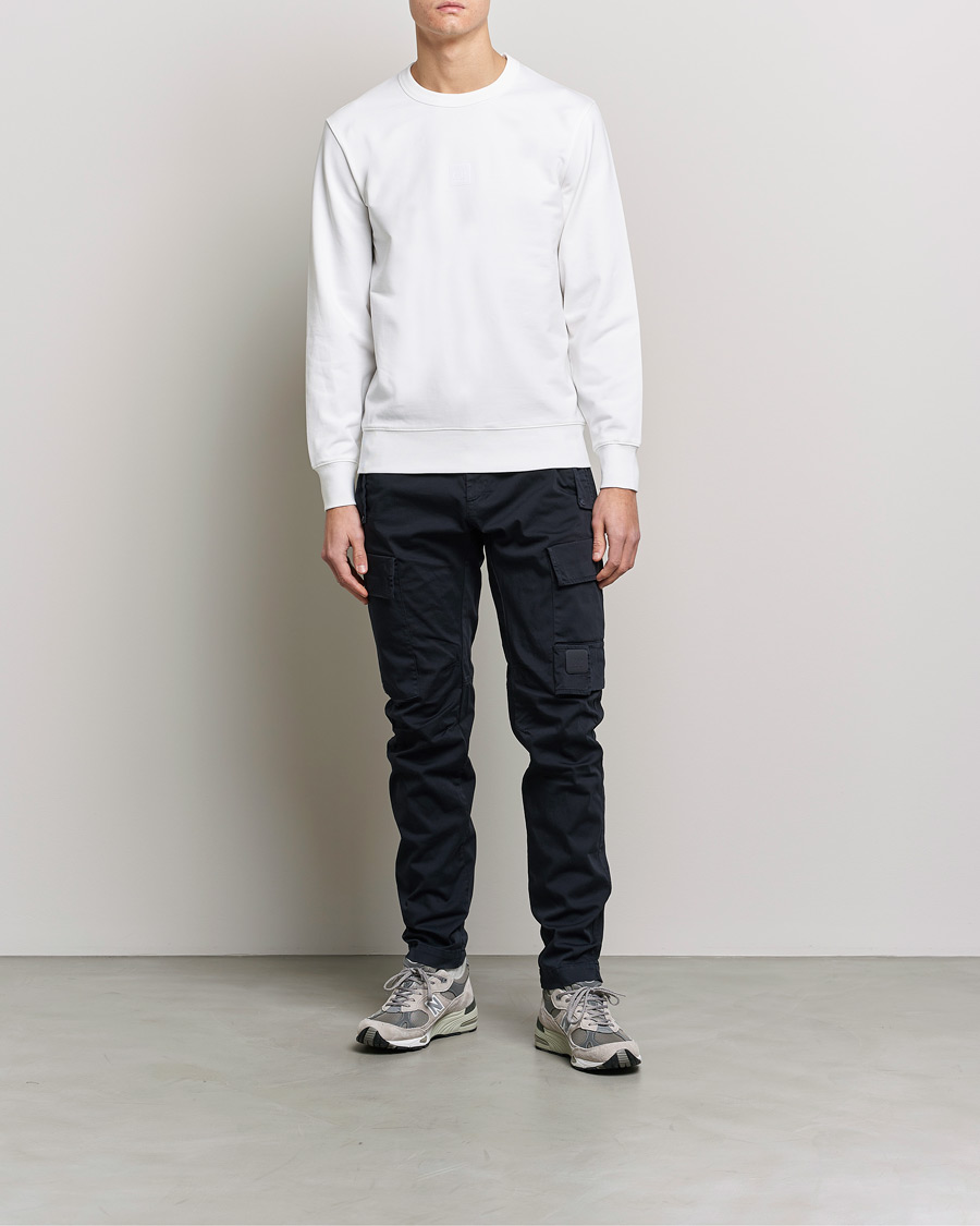 Uomini | Pantaloni | C.P. Company | Metropolis Satin Stretch Cargo Pants Navy
