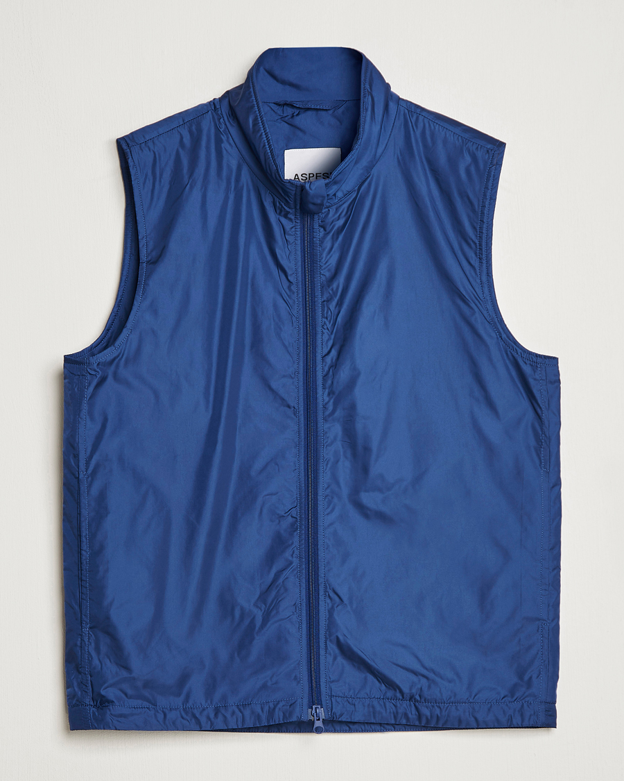 Uomini | Gilet | Aspesi | Vernes Nylon Gilet Bluette