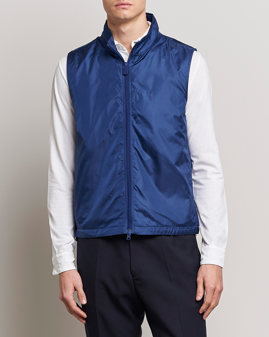 Uomini | Gilet | Aspesi | Vernes Nylon Gilet Bluette