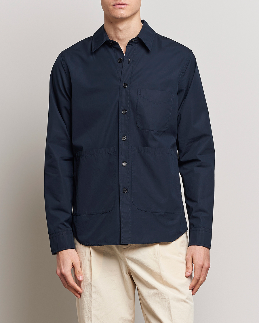 Uomini | Giacche | Aspesi | Utility Shirt Jacket Navy