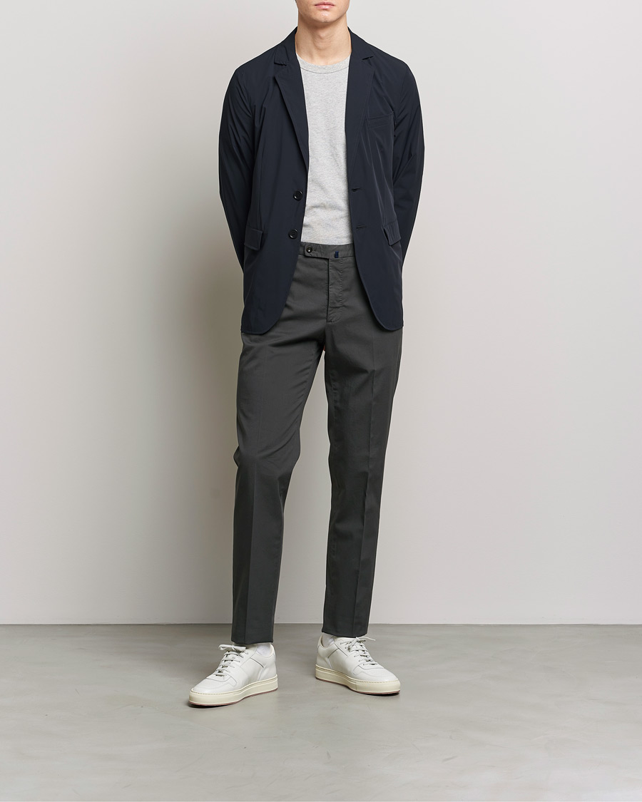 Uomini | Blazers | Aspesi | Stretch Nylon Blazer Navy