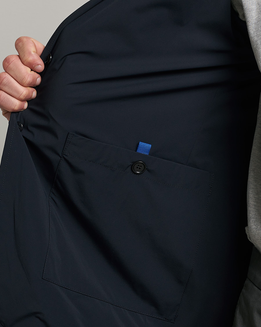 Uomini | Blazers | Aspesi | Stretch Nylon Blazer Navy